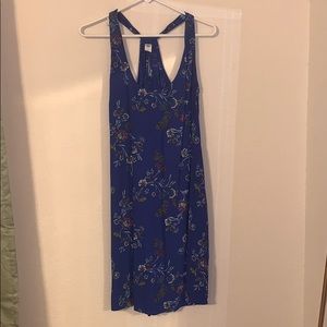 Multi-Colored Sleeveless Razorback Floral Dress